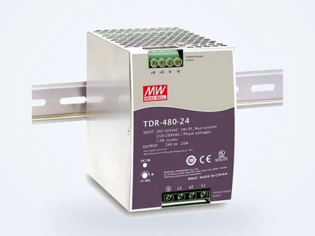 Power supply DIN rail 3 fasa Mean Well TDR-480