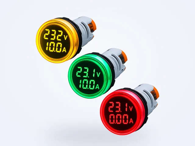 Pilot lamp digital volt dan ampere